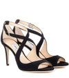JIMMY CHOO Emily 85 suede sandals