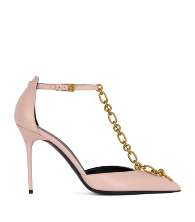 Balmain Sync Leather Stilettos With Pointed-toe In Animal Print