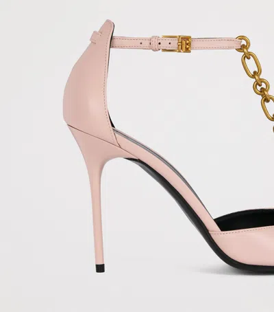 Balmain Sync Leather Stilettos With Pointed-toe In Animal Print