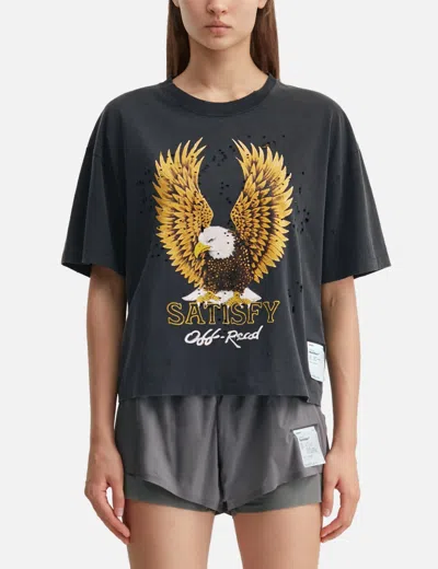Satisfy Mothtech Eagle-print T-shirt In Black