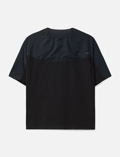 Satisfy Justice Trail Half-zip T-shirt In Black
