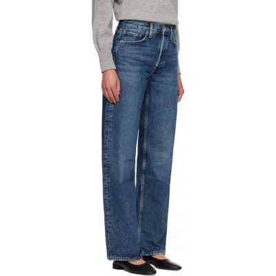 Agolde Blue Arc Jeans In Blue