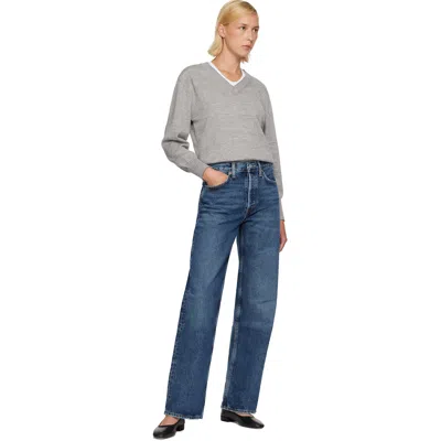 Agolde Blue Arc Jeans In Blue