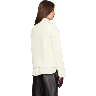 Mackage Off-white Gladys Knit Half-zip Pullover Sweater In White