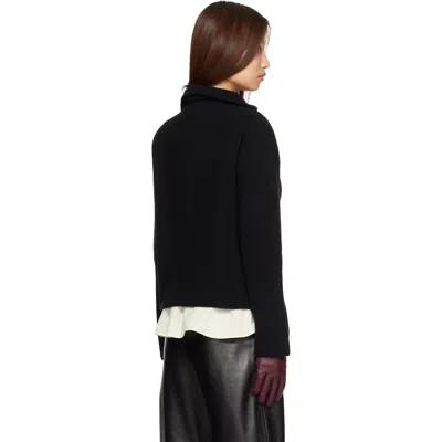 Mackage Black Gladys Knit Half-zip Pullover Sweater In Black