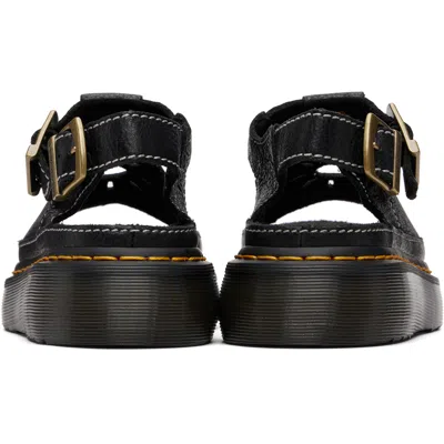 Dr. Martens Dunnet Flower Full Grain Leder Sandalen In Black
