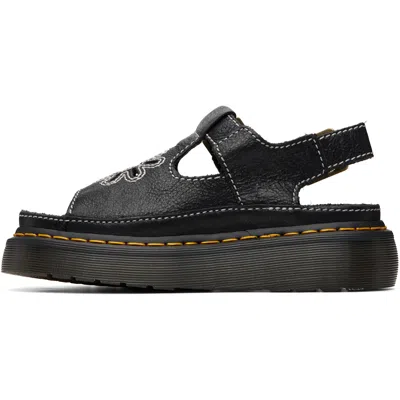 Dr. Martens Dunnet Flower Full Grain Leder Sandalen In Black