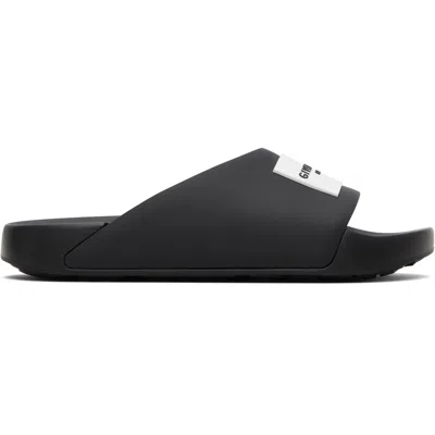Givenchy Black Label Slide Sandals In Black