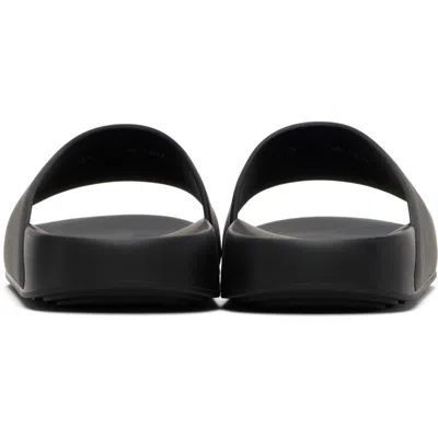 Givenchy Black Label Slide Sandals In Black