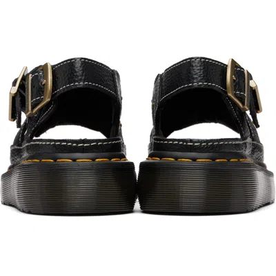 Dr. Martens Wrenlie Open Toe Nappa Leder Fisherman Plateausandalen In Black