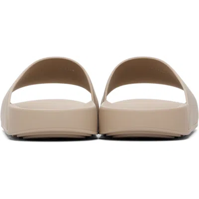Givenchy Rubber Slide Mules Flat Open Toe Label In Multi