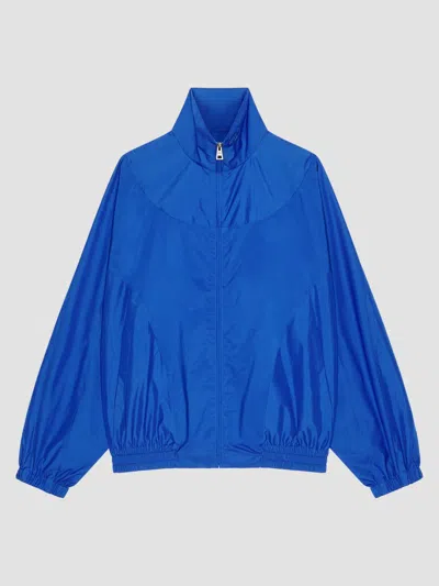 Givenchy Blouson In Technical Cotton In Blue