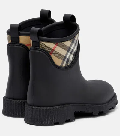 Burberry Women Marsh Stamp Rubber Ankle Boots In Multi