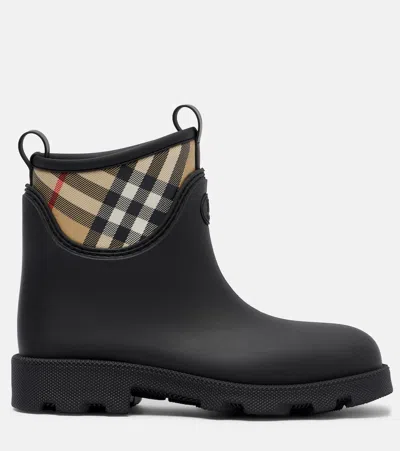Burberry Women Marsh Stamp Rubber Ankle Boots In Multi