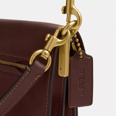 Coach Tabby Grain Leather Shoulder Bag In Red