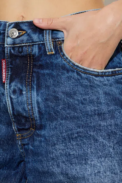 Dsquared2 Belt Loop Jeans In Blue