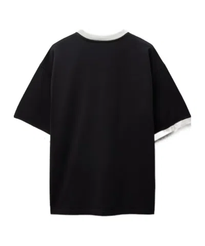 Versace Printed Cotton-jersey Regular T-shirt In Black