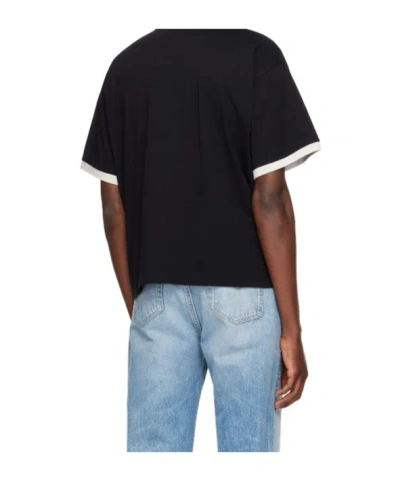 Versace Printed Cotton-jersey Regular T-shirt In Black