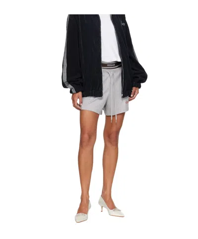 Versace Plain Knit Shorts In Multi