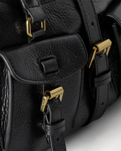 Mulberry Small Roxanne High Shine Leather Crossbody Bag In Black