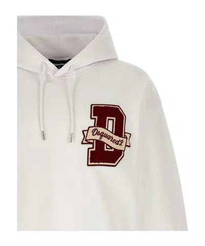 Dsquared2 Hooded Long-sleeved Sweatshirt In Multi