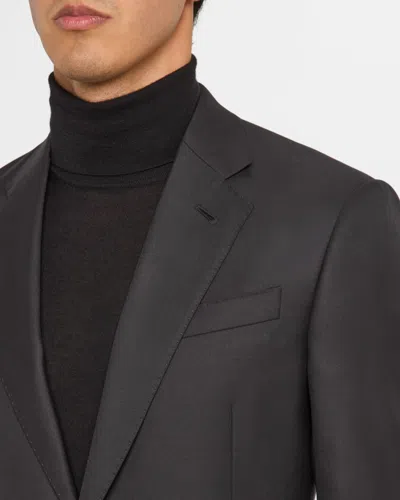 Giorgio Armani Mne's Basic Wool Two-piece Suit In Gray