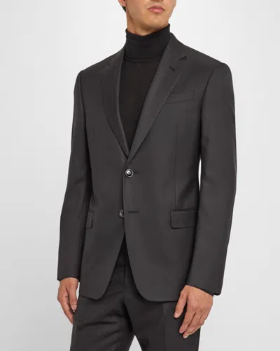 Giorgio Armani Mne's Basic Wool Two-piece Suit In Gray