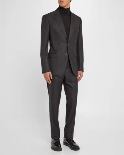 Giorgio Armani Mne's Basic Wool Two-piece Suit In Gray