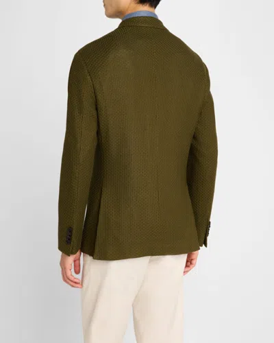 Etro Men & Apos;s Basic Textured Blazer In Brown