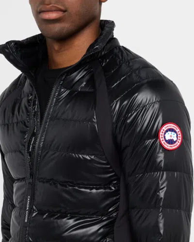 Canada Goose Hybridge Zip-front Jacket In Black