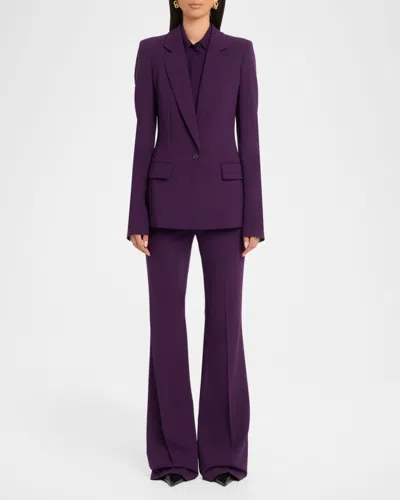 Michael Kors Tailored Single-button Blazer In Purple