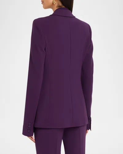 Michael Kors Tailored Single-button Blazer In Purple