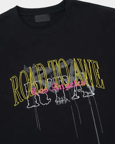 Rta Colin Road To Awe Oversize Graphic T-shirt In Black