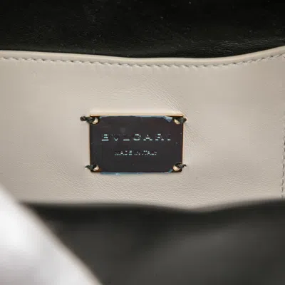 Pre-owned Bvlgari Ivory Leather Backpack () In White