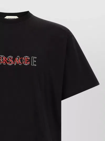 Versace T-shirt With Embroidered Logo