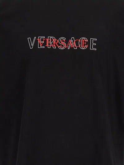 Versace T-shirt With Embroidered Logo