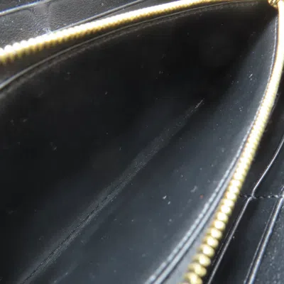 Pre-owned Celine Black Leather Long Wallet (bi-fold) ()