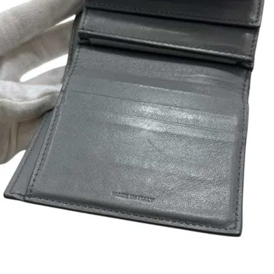 Pre-owned Celine Gray Leather Wallet (tri-fold) ()