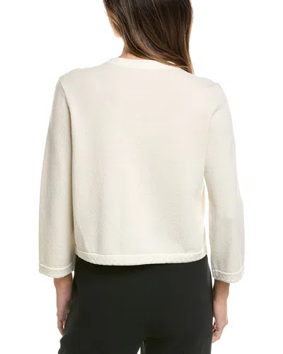 St John St. John Wool-blend Cardigan In Neutral