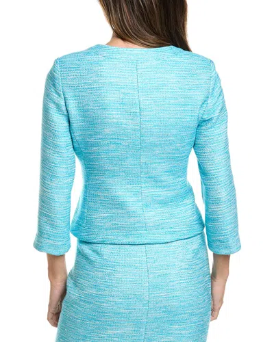 St John St. John Tweed Jacket In Blue