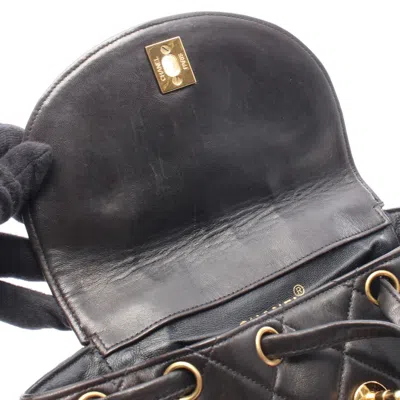 Pre-owned Chanel Black Leather Backpack ()