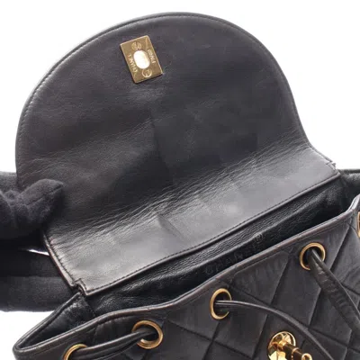 Pre-owned Chanel Black Leather Backpack ()