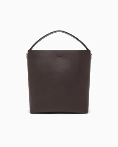 Giorgio Armani Shoulder Bag In Leather With Split Leather Lining In Pattern