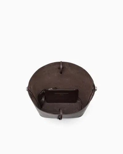 Giorgio Armani Shoulder Bag In Leather With Split Leather Lining In Pattern