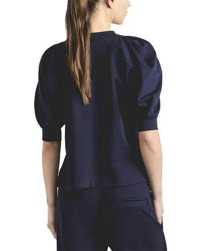Derek Lam 10 Crosby Prisilla Solid Double Jersey Top In Multi