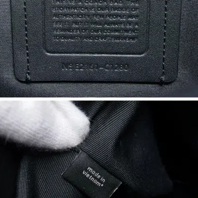 Pre-owned Coach Black Leather Backpack ()
