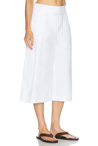 Jacquemus Le Marin High-rise Cotton-poplin Wide-leg Shorts In White