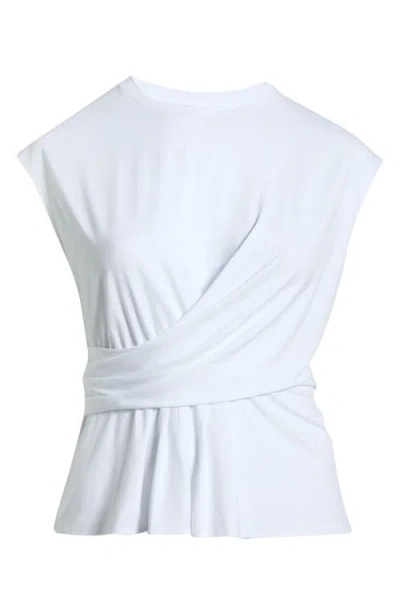Nordstrom Cap Sleeve Drape Front Top In Multi