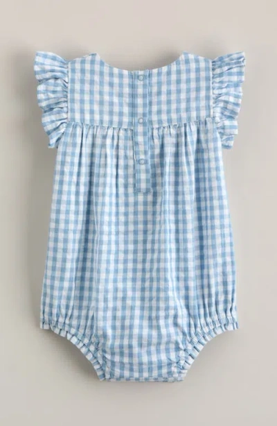 Nordstrom Flutter Sleeve Bubble Romper In Blue