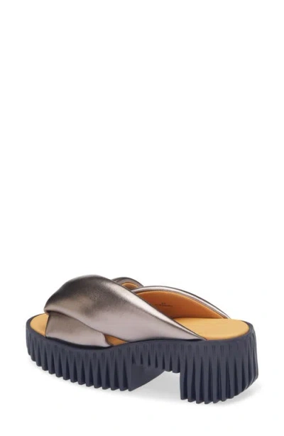 4ccccees Plia Anda Platform Sandal In Silver